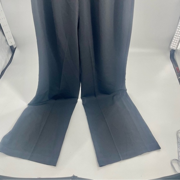 JAYGODFREY Hamilton One Shoulder Ruffle‎ Black Wide Leg Classic Jumpsuit Size 4 - Picture 11 of 16